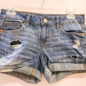 Aeropostale midi jean shorts
